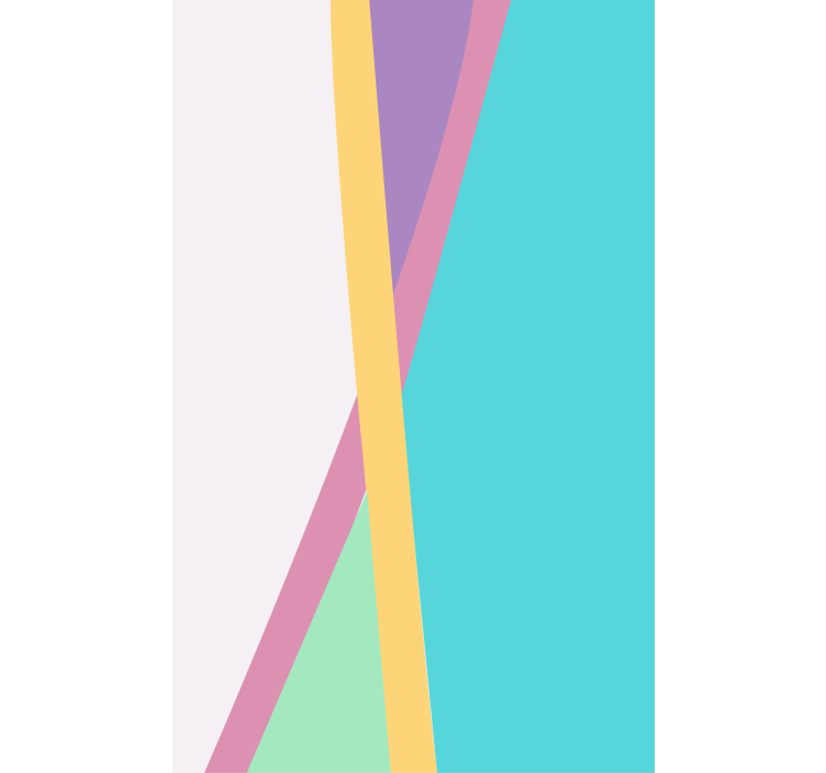 Tenda a rullo moderna motivi geometrici colorati - TenStickers