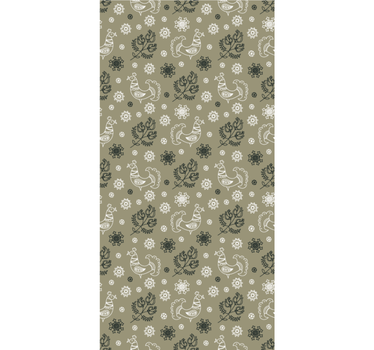 Tenda a rullo animali affascinanti motivi di uccelli - TenStickers