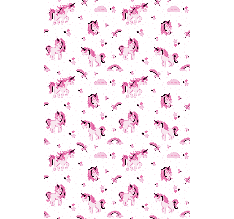 Tenda a rullo cameretta stampa fantasy unicorno - TenStickers