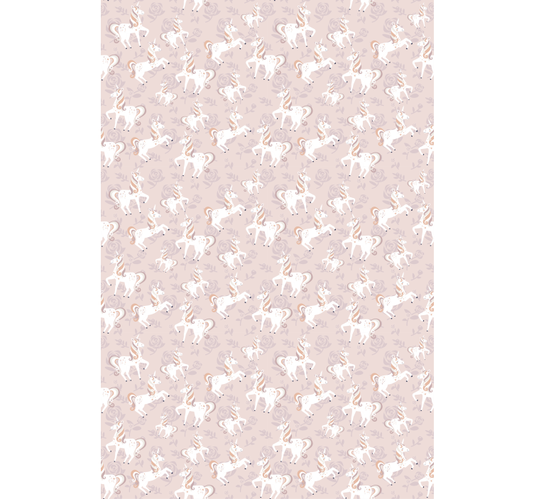 Tenda a rullo cameretta fantasia unicorno beige - TenStickers