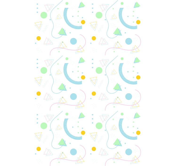 Tenda a rullo moderna serie di forme geometriche - TenStickers