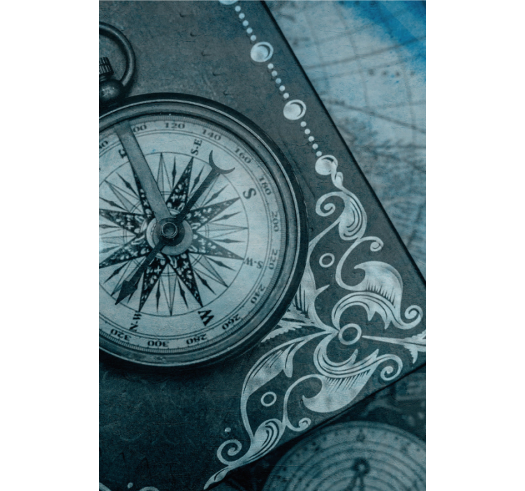 Tenda a rullo elementi di design della bussola - TenStickers