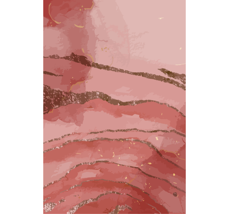 Tenda a rullo con stampa onde dorate glitterate - TenStickers