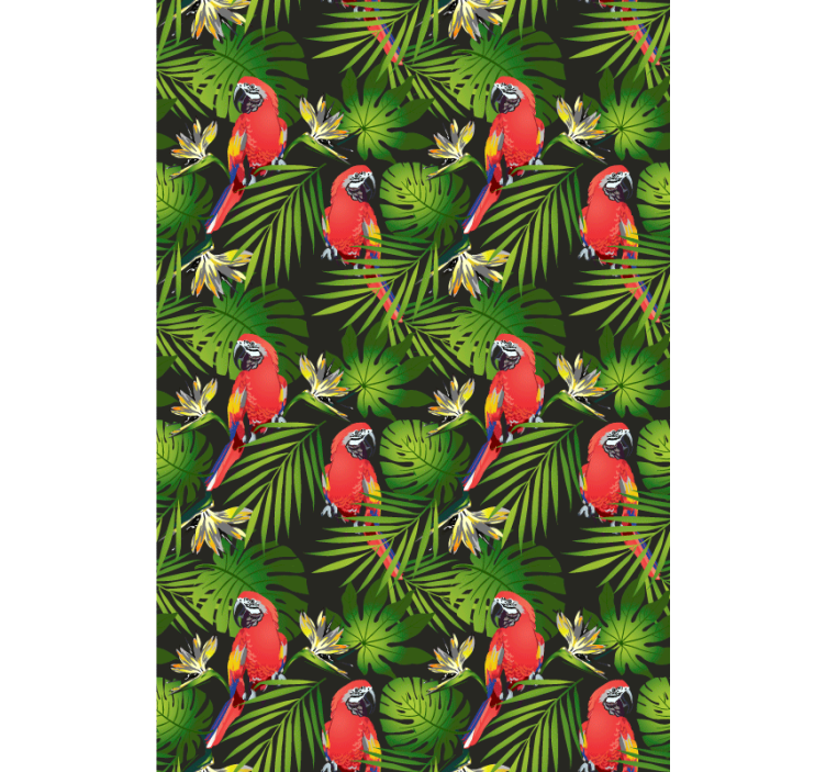 Tenda a rullo animali pappagalli tropicali colorati - TenStickers