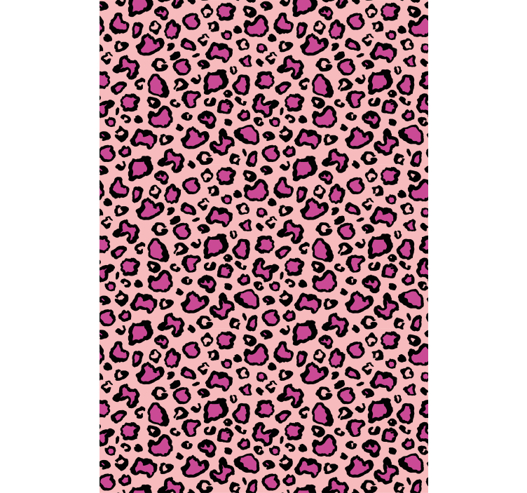 Tenda a rullo animali stampa leopardata rosa - TenStickers