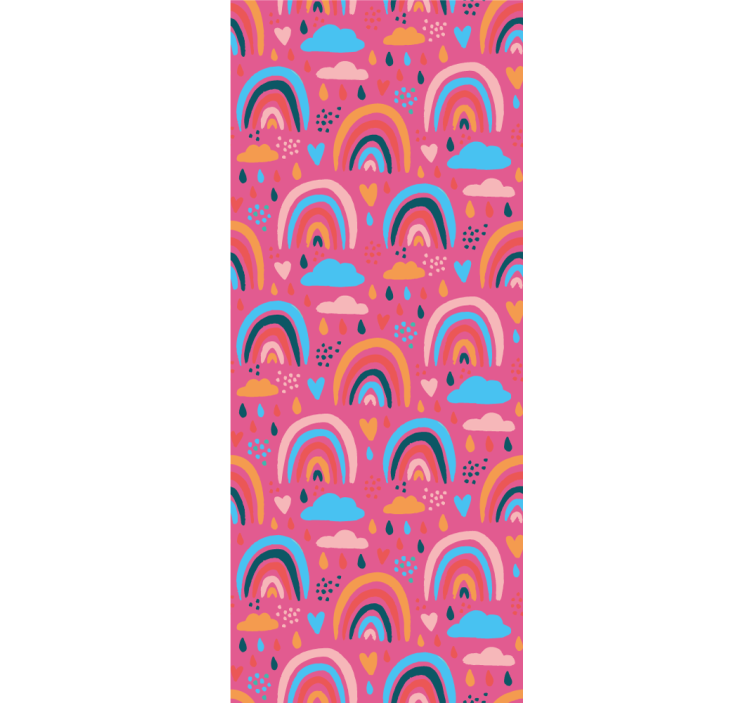 Tenda a rullo cameretta modello arcobaleno colorato - TenStickers