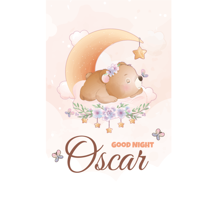 Tenda a rullo con orsetto personalizzabile - TenStickers