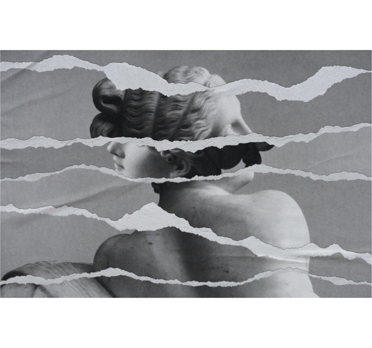 Tenda a rullo con stampa busto scultura omaggio - TenStickers