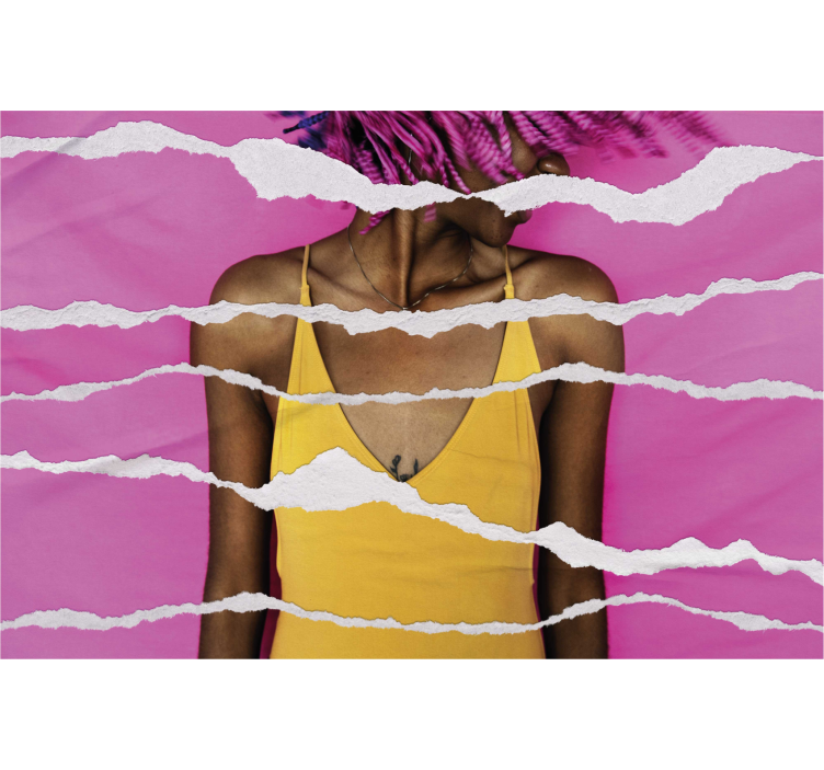 Tenda a rullo con stampa effetto carta strappata - TenStickers