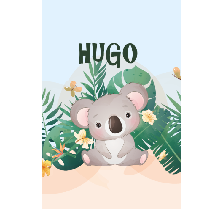 Tenda a rullo animali illustrazione di koala coccoloso - TenStickers