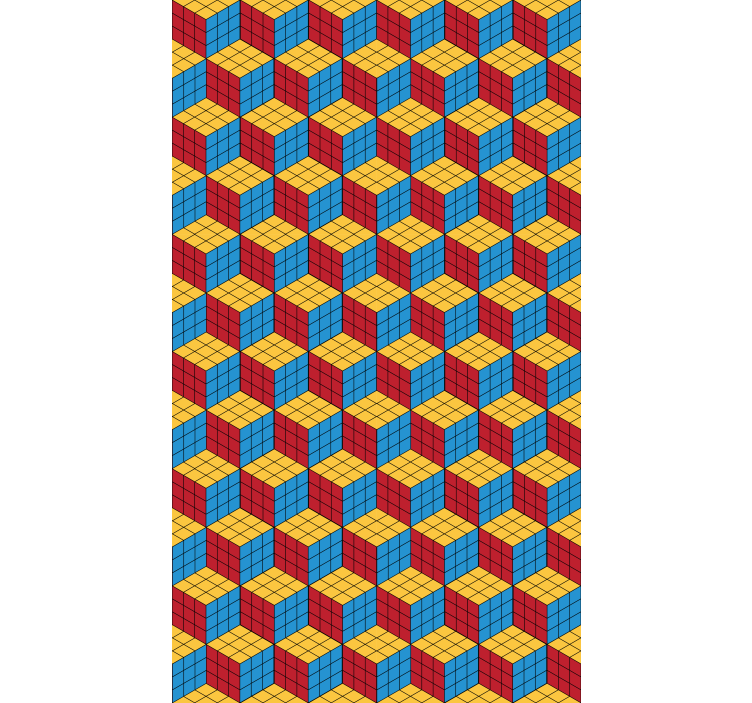 Tenda a rullo gamer modello cubo colorato - TenStickers