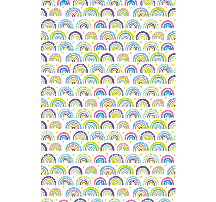 Tenda a rullo motivi arcobaleno colorati - TenStickers