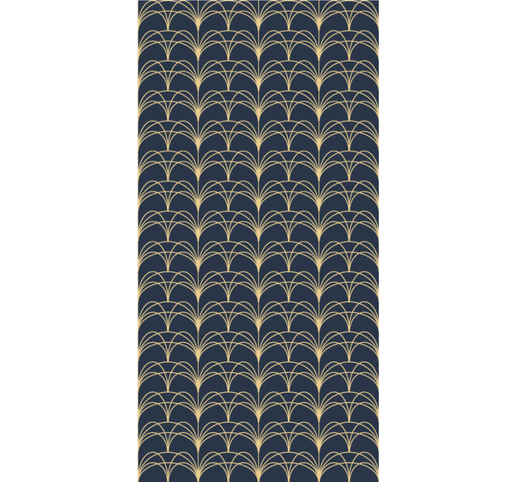 Tenda a rullo elegante archi d'oro - TenStickers