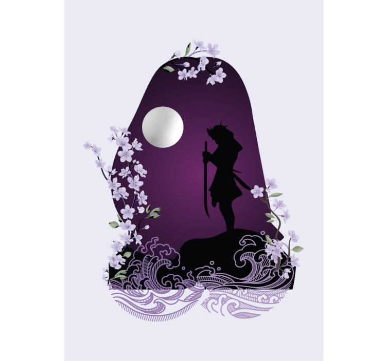 Tenda a rullo divertente sagoma di spadaccino - TenStickers