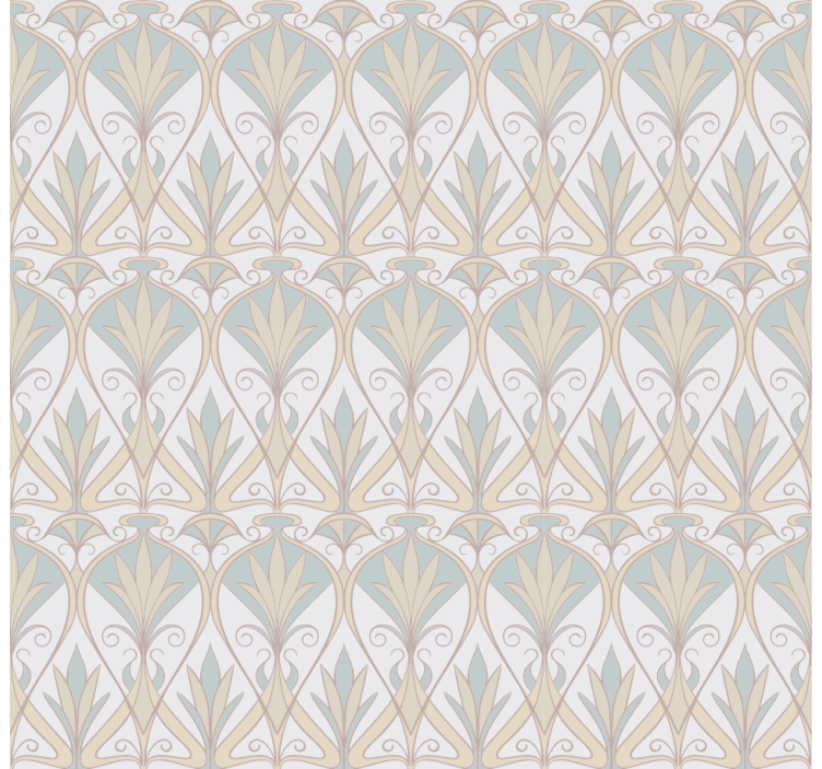 Tenda a rullo elegante motivo vegetale grigio - TenStickers