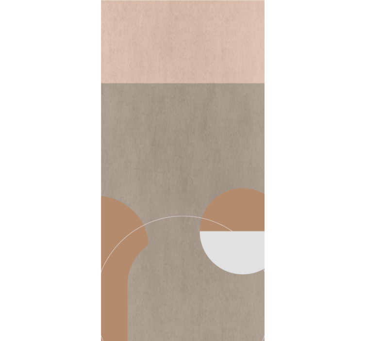 Tenda a rullo moderna forme geometriche rotonde - TenStickers