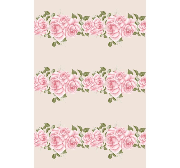Tenda a rullo fiori e piante bellissime rose rosa - TenStickers