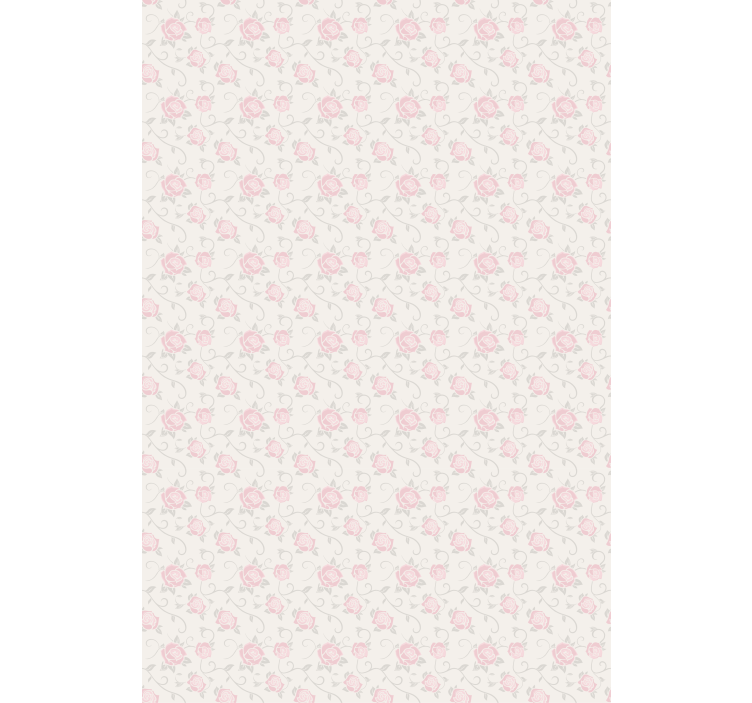 Tenda a rullo fiori delicate rose rosa - TenStickers