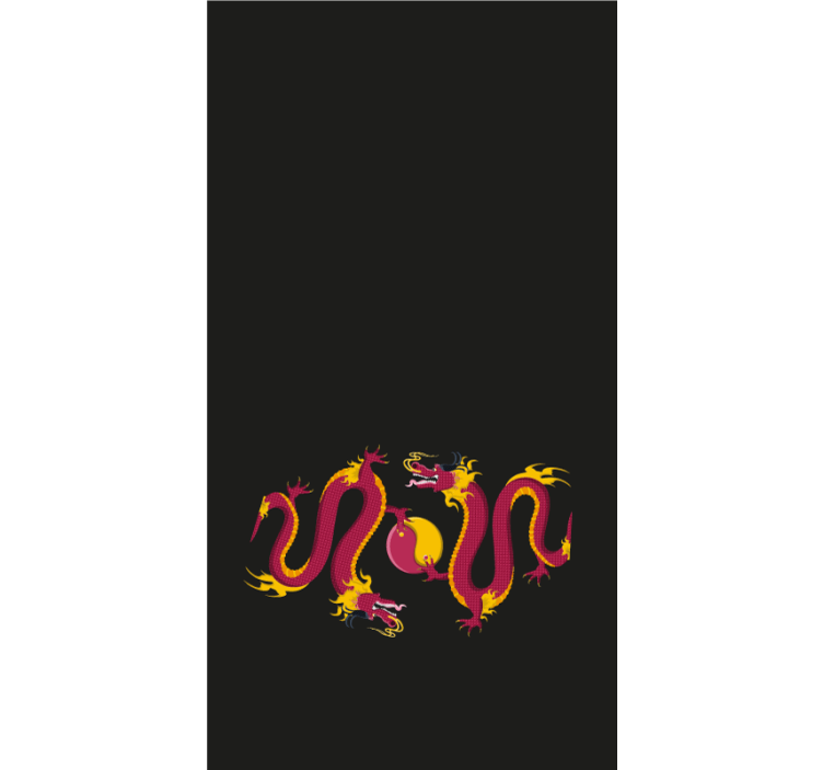 Tenda a rullo animali disegno del drago maestoso - TenStickers