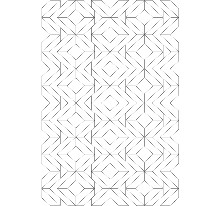 Tenda a rullo moderna blocchi di figure geometriche - TenStickers