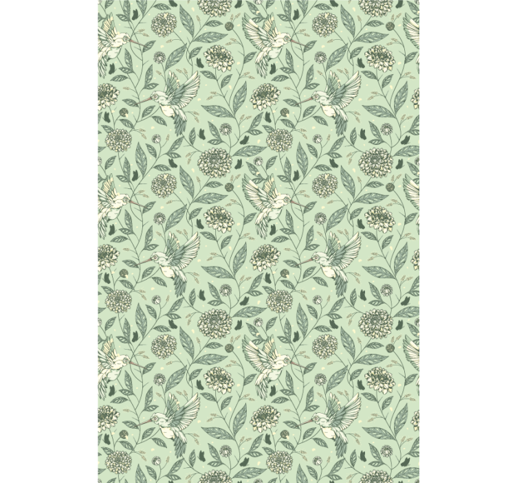 Tenda a rullo fiori e piante affascinante design floreale - TenStickers