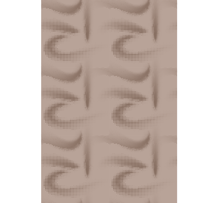 Tende a rullo motivi marrone curvo modellato - TenStickers