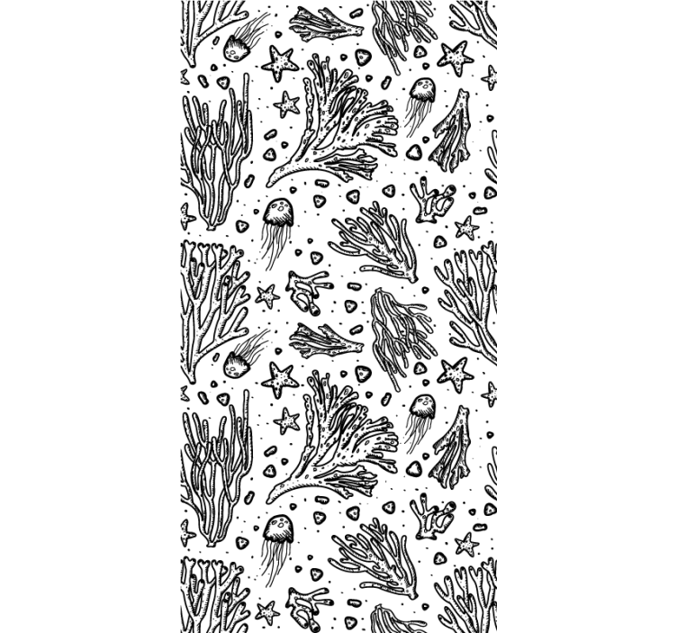 Tenda a rullo animali modelli di vita marina - TenStickers