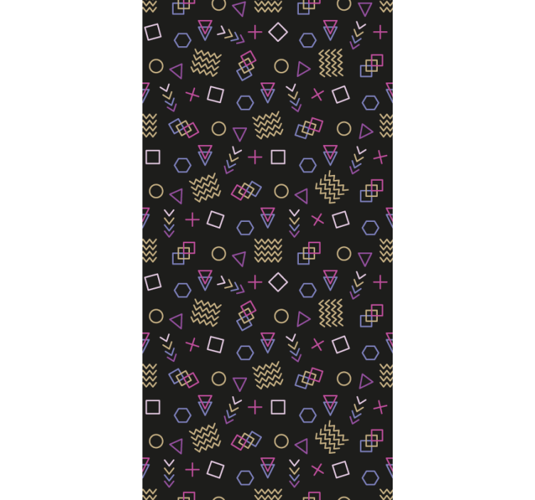 Tenda a rullo moderna indagine sulla forma geometrica - TenStickers