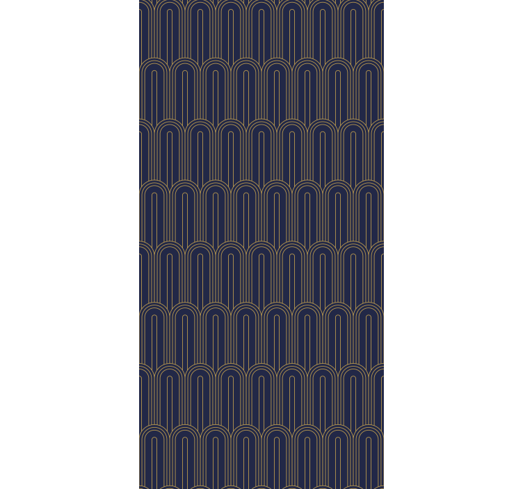 Tenda a rullo elegante archi dorati moderni - TenStickers