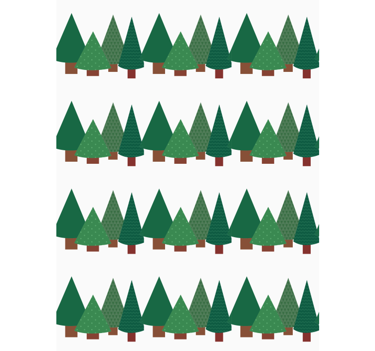 Tenda a rullo alberi modello di foresta semplice - TenStickers