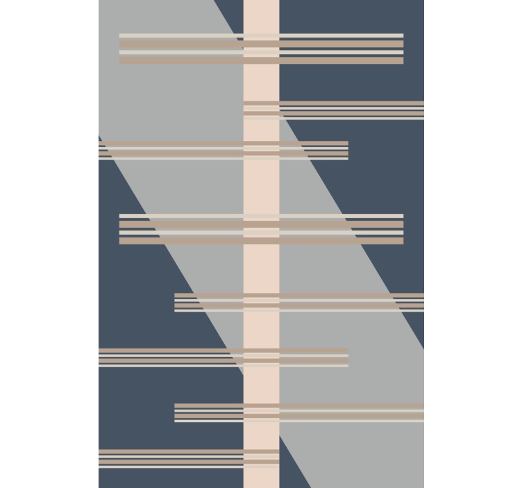 Tenda a rullo moderna tema della linea geometrica - TenStickers