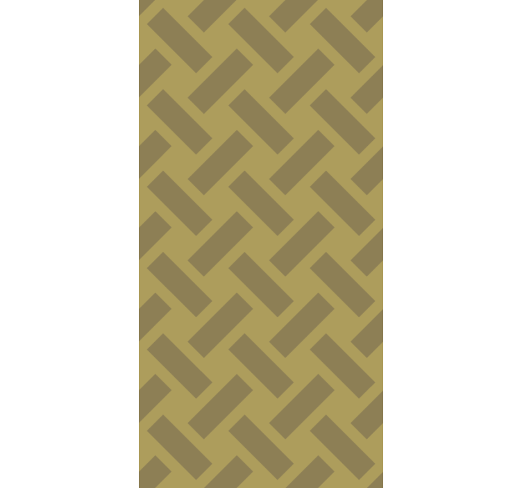 Tenda a rullo verde blocchi geometrici - TenStickers