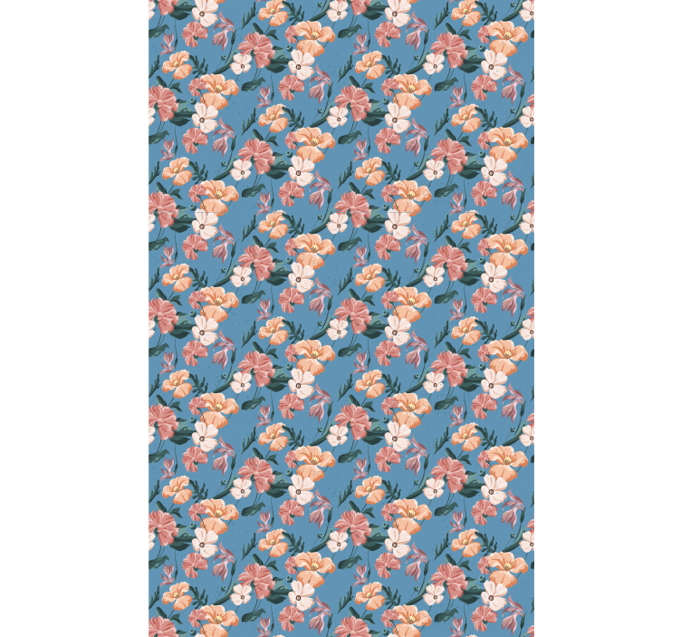 Tenda a rullo fiori e piante delizia con motivo floreale - TenStickers