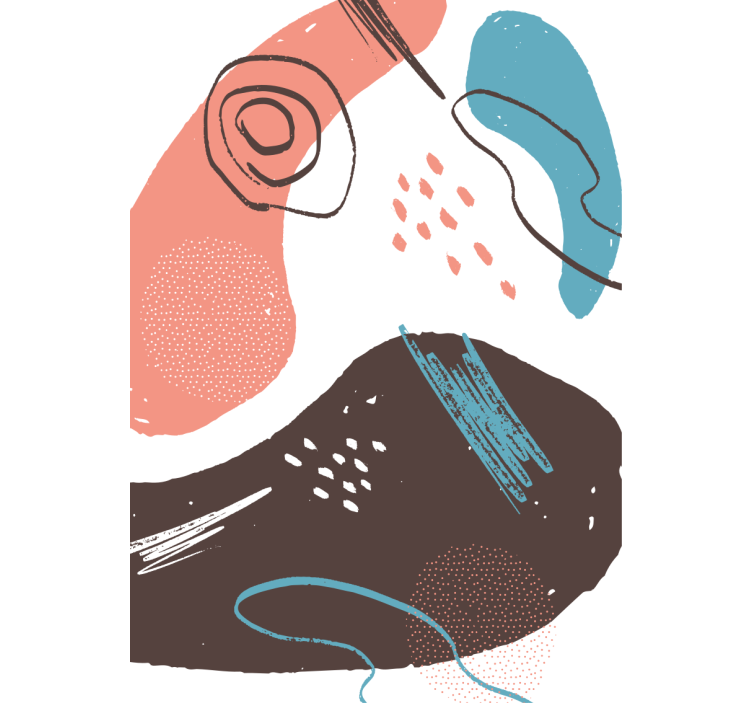 Tenda a rullo con stampa forme astratte - TenStickers