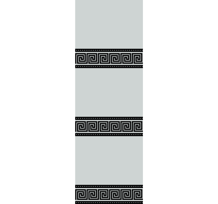 Tenda a rullo elegante motivi geometrici neri - TenStickers