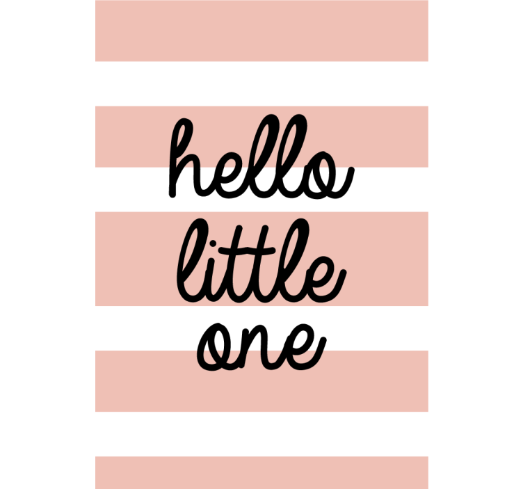 Tenda a rullo frasi hello little one - TenStickers