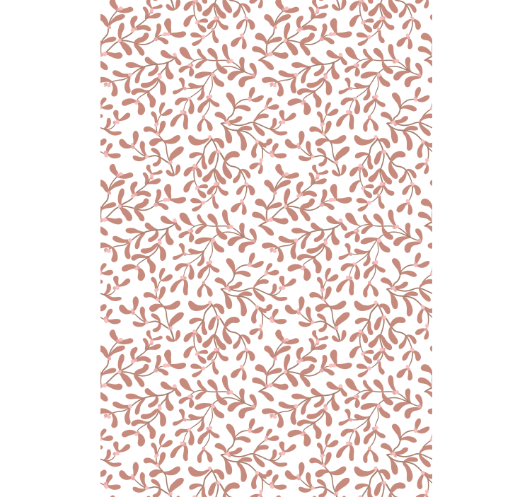 Tenda a rullo fiori e piante motivo a foglia sottile - TenStickers