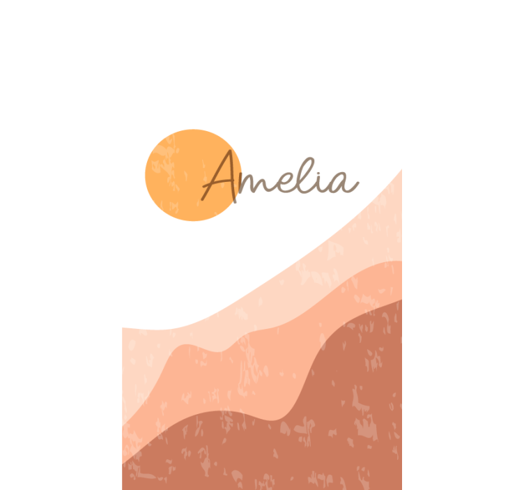 Tenda a rullo moderna disegno astratto dell'alba - TenStickers