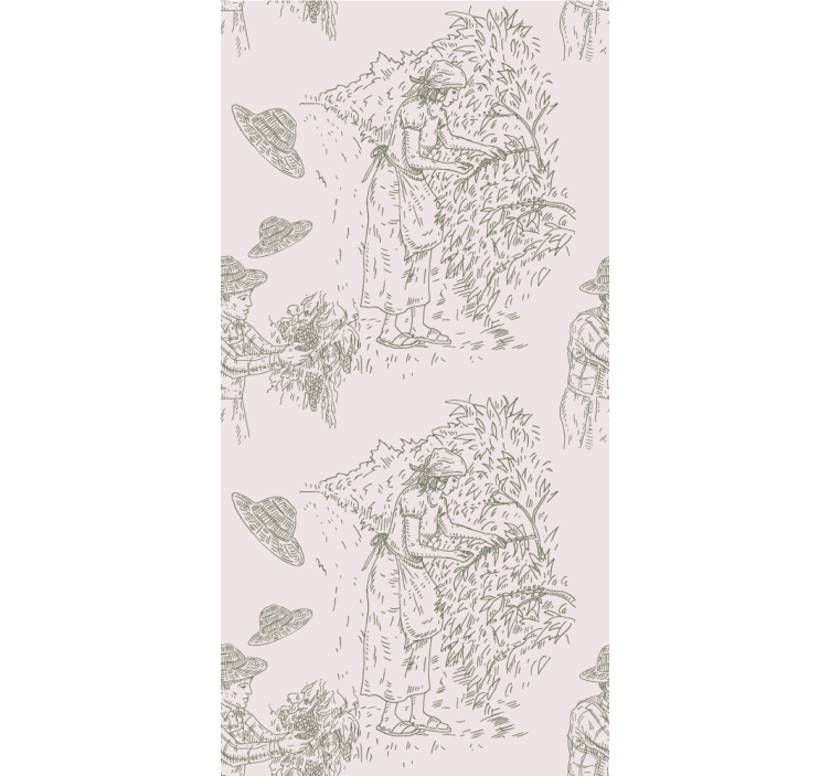 Tenda a rullo elegante scena di vendemmia vintage - TenStickers