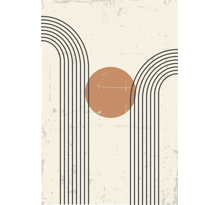 Tende a rullo moderne mezzo arco astratto - TenStickers