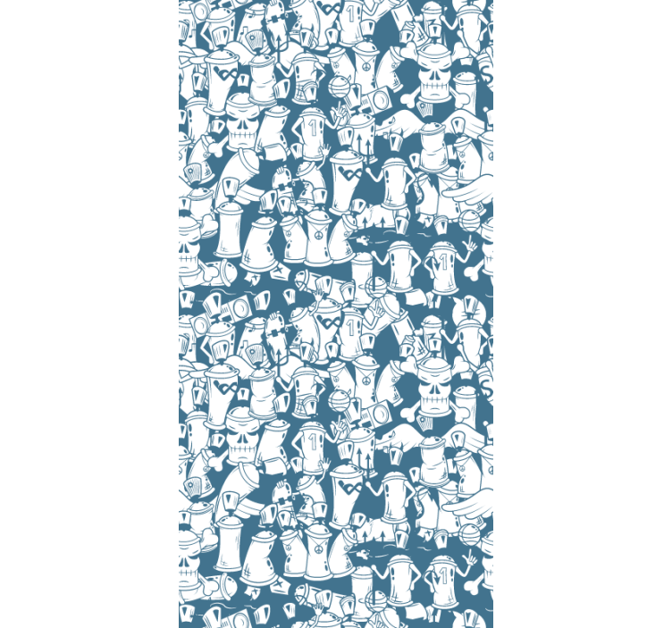 Tenda a rullo con bombolette spray - TenStickers