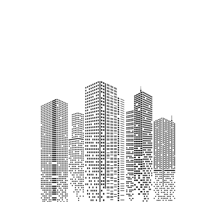 Tende a Rullo con Paesaggio Urbano - TenStickers