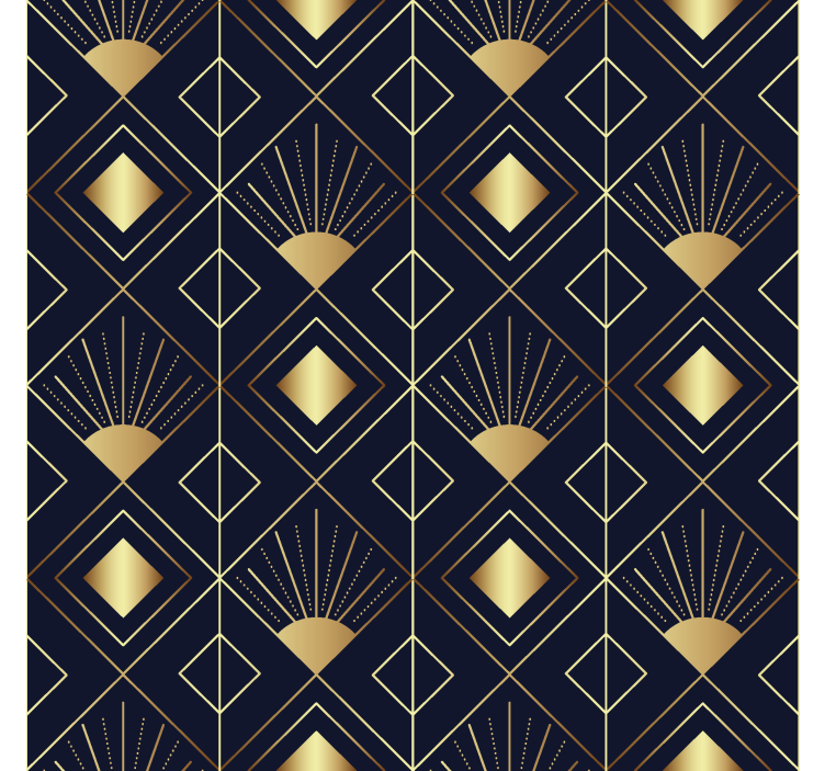 Tenda a rullo elegante stile art déco - TenStickers