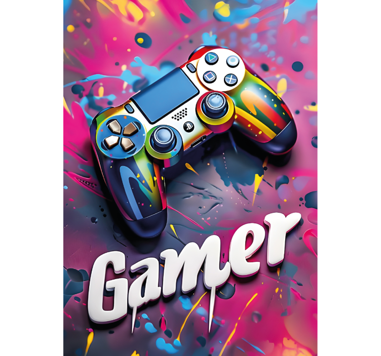 Tenda a rullo gamer stile colorato - TenStickers