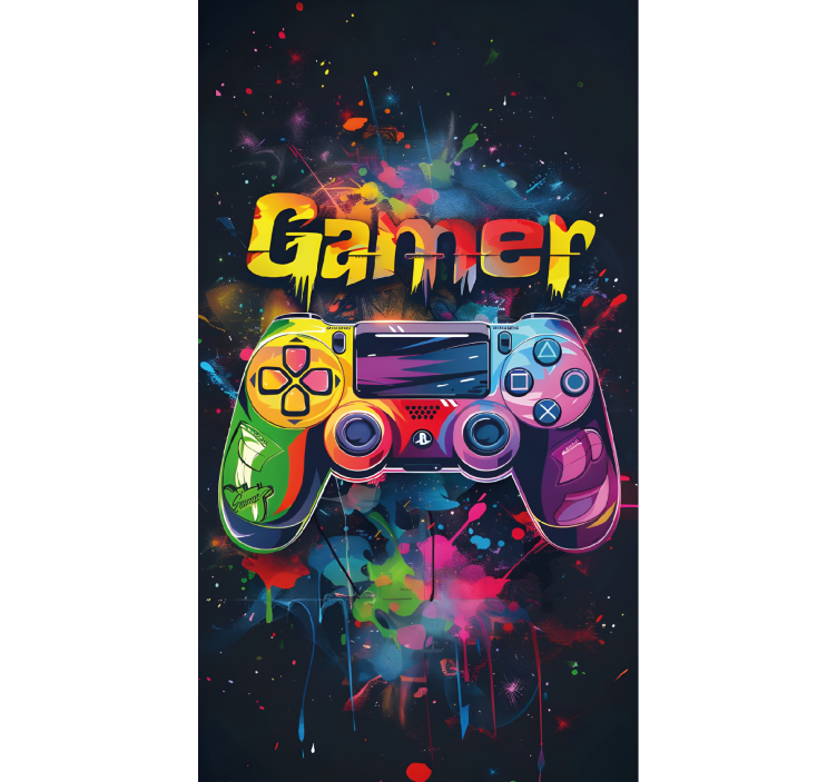Tenda a rullo gamer controllo multicolore - TenStickers