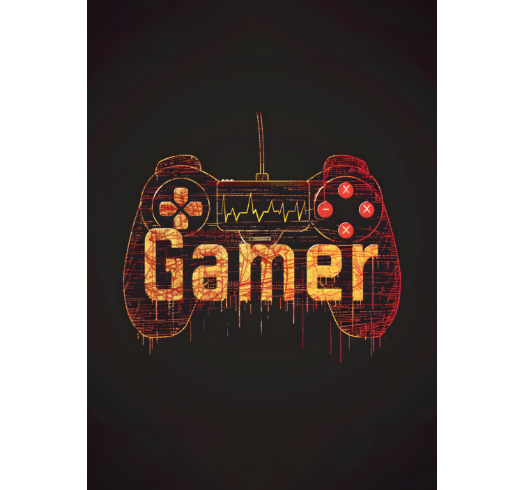 Tenda a rullo gamer il battito cardiaco del giocatore - TenStickers