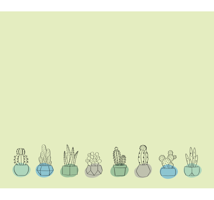 Tenda a rullo cactus verde pervinca - TenStickers