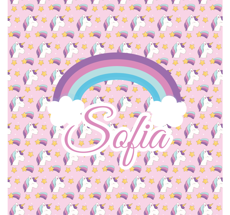 Tende a rullo personalizzabili modello di unicorno - TenStickers