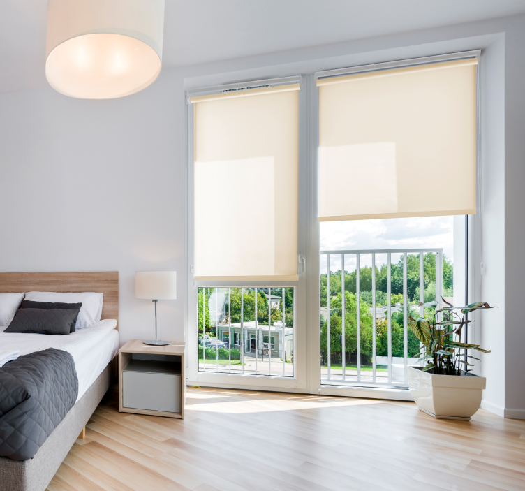 Tende a rullo color cammello traslucida - TenStickers