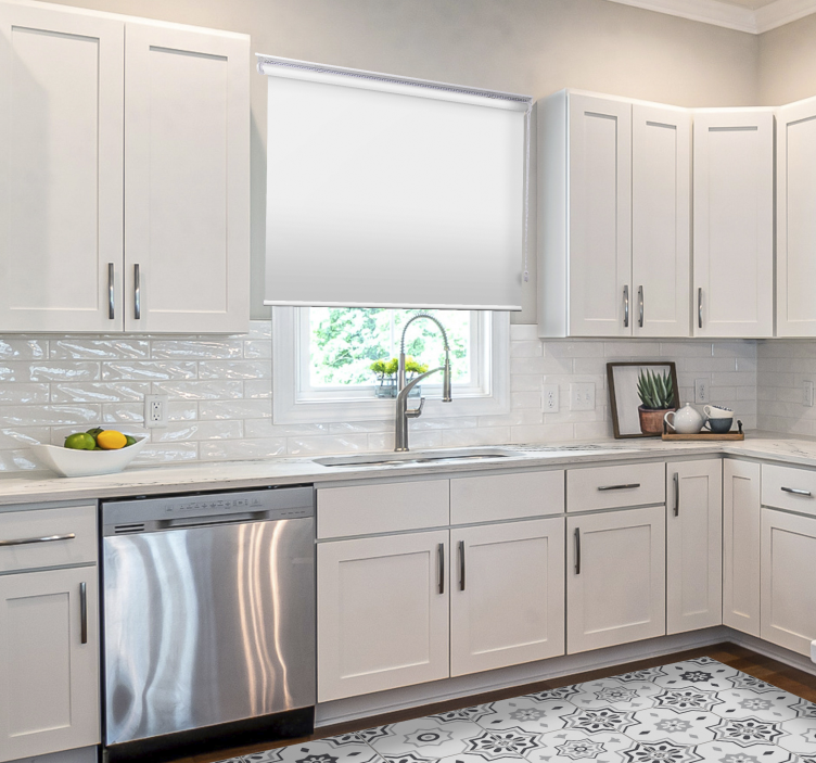 Tenda a rullo bianca oscurante - TenStickers